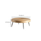 Scandinavian Solid Wood Cocktail Coffee Metal Round Coffee Table Clearhalo 'Coffee & Accent Tables' 'Coffee Tables' 'coffee_tables' 'furn' 'furn_coffee_tables' 'Furniture' 'Living Room Furniture' 1200x1200_ca0e518f-b97b-4aca-8d7f-5f7b661d9d44