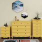 6 - Drawer Wooden Chest, Contemporary Rectangle Accent Chest