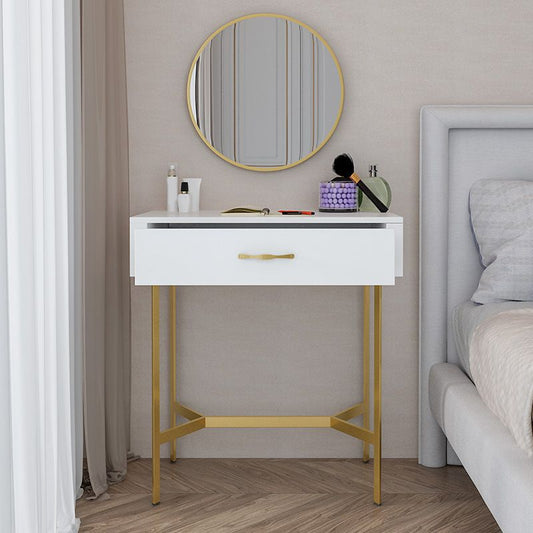 15.74 "mostrador de maquillaje de ancho con mesas de tocador de espejo con cajones de almacenamiento