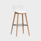 Modern Armless Backrest Counter Stool Wood Cashier Bar Stool with Plastic Seat Clearhalo 'Bar Furniture' 'Bar Stools' 'bar_stools' 'furn' 'furn_bar_stools' 'furniture_bar_stools' 'Kitchen & Dining Furniture' 'kitchen&dining_furn' 'kitchen' 'kitchen_furn' Furniture' 1200x1200_ca1048d8-8d76-4d7b-8ffd-17aa76603ecb