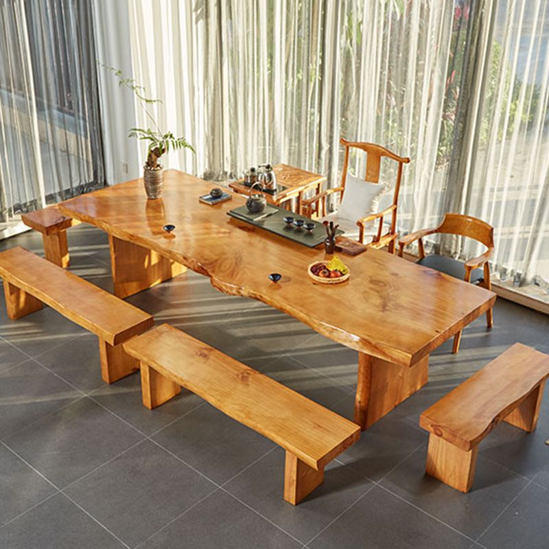 11.7-inch W Solid Wood Entryway Bench Modern Rectangle Seating Bench Clearhalo 'Benches' 'Chairs & Seating' 'furn' 'furn_benches' 'Furniture' 'Living Room Furniture' 1200x1200_ca1072bc-af9f-4d2c-94ce-b582b357ea86