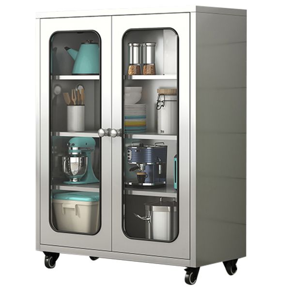 Server buffet di altezza da 42 pollici in metallo Server buffet per soggiorno per soggiorno