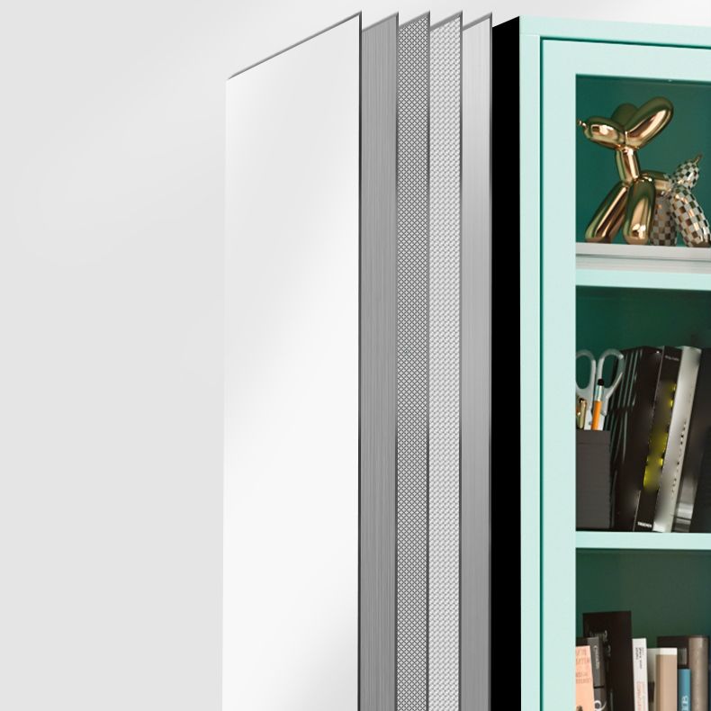 13.78"W Bookcase Scandinavian Style Shelf Bookcase for Home and Office with Door Clearhalo 'Bookcases' 'furn' 'furn_bookcases' 'Furniture' 'furniture_bookcases' 'kitchen' 'kitchen_bookcases' 'Living Room Furniture' 'Office Furniture' 1200x1200_ca123e76-bae3-4090-8977-9a400c572b0f