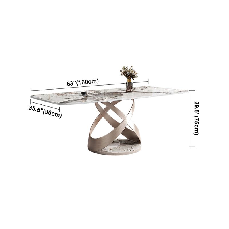 Traditional Luxury Rectangle Dining Table Stone Pedestal Dining Room Collection Clearhalo ' dining_table' 'Dining Tables & Seating' 'Dining Tables' 'furn' 'furn_dining_table' 'Furniture' 'furniture_dining_table' 'Kitchen & Dining Furniture' 'kitchen&dining_furn' 'kitchen' 'kitchen_dining_table' 1200x1200_ca13364e-e324-4c40-884e-83ba940f3bca