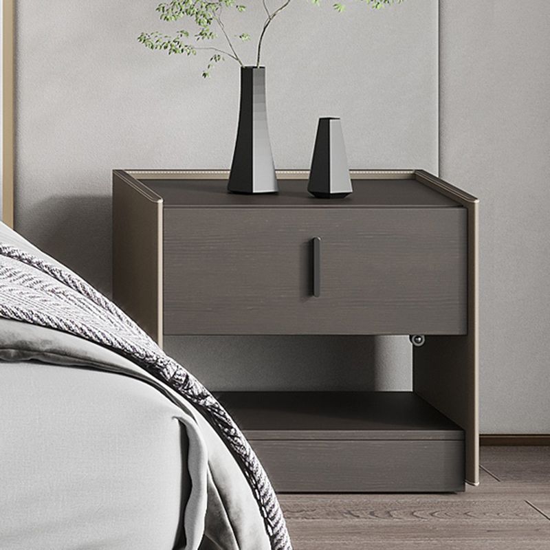 Cuero sintético contemporáneo 1 - Cajón nocturno de 20 "de altura