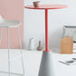 Lacquer Concrete Modernistic Table Round Side End Table for Living Room