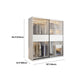 Modern Style Wardrobe White Colour Glass Wardrobe Closet With Drawer