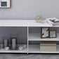 Industrial TV Media Console Metal TV Stand Console with Shelves Clearhalo 'furn' 'furn_tv_stands_entertainment_centers' 'Furniture' 'Living Room Furniture' 'TV Stands & Entertainment Centers' 'TV Stands & Media Storage Furniture' 'tv_stands_entertainment_centers' 1200x1200_ca1584a6-fa62-442c-8573-99ec45cc2b2b