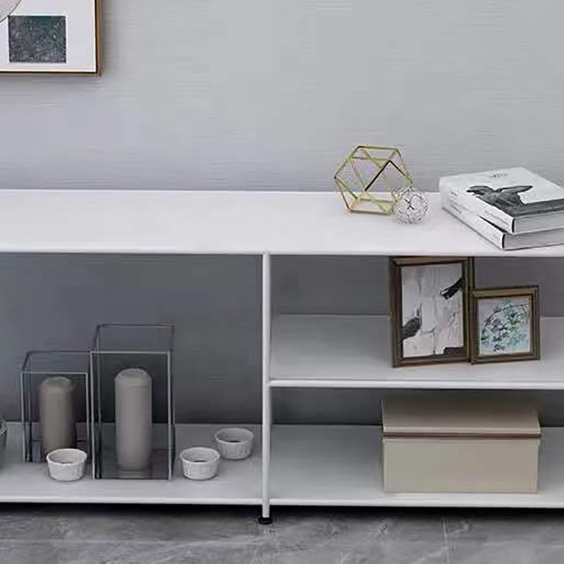 Industrial TV Media Console Metal TV Stand Console with Shelves Clearhalo 'furn' 'furn_tv_stands_entertainment_centers' 'Furniture' 'Living Room Furniture' 'TV Stands & Entertainment Centers' 'TV Stands & Media Storage Furniture' 'tv_stands_entertainment_centers' 1200x1200_ca1584a6-fa62-442c-8573-99ec45cc2b2b