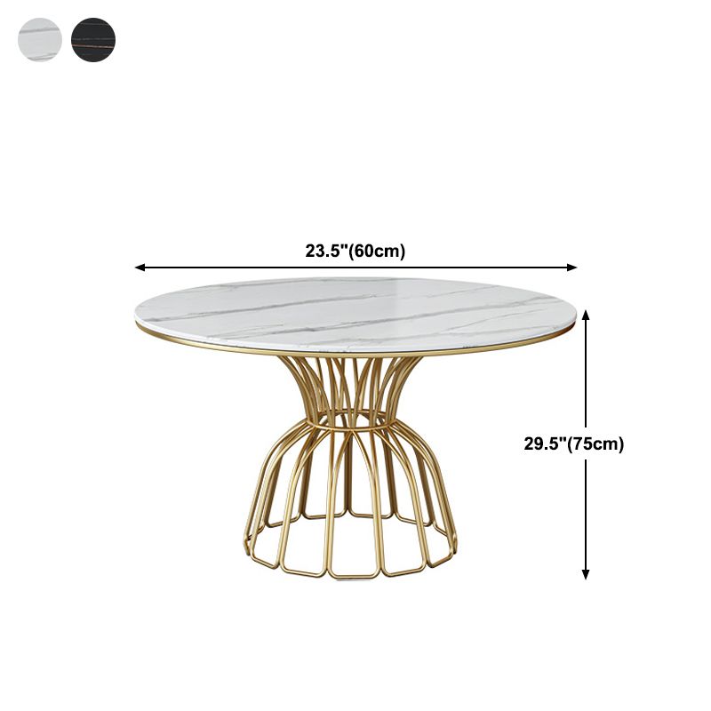 Home Dinner Room Kitchen Table Gold Base Stone and Iron Traditional Luxury Dining Table Clearhalo 'Dining Tables & Seating' 'Dining Tables' 'dining_table' 'furn' 'furn_dining_table' 'Furniture' 'furniture_dining_table' 'Kitchen & Dining Furniture' 1200x1200_ca172a9a-bb2b-4a61-8628-40ade1f411cd