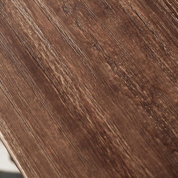 インダストリアルダークブラウンダイニングテーブルセット1/2/3/5 PCSソリッドウッドダイネットセット