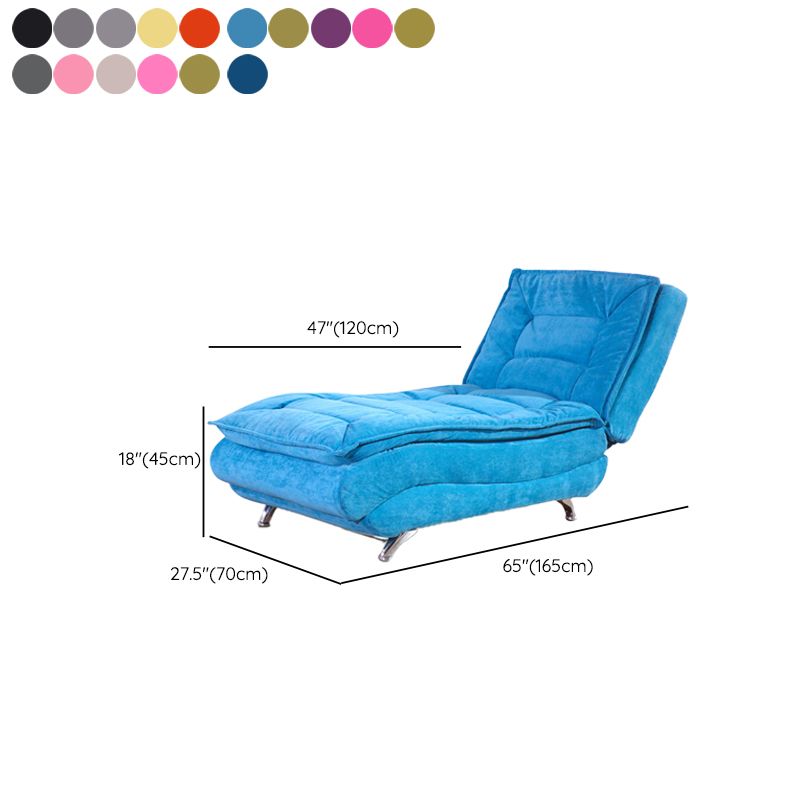Modern Cushioned Chaise Lounge Armless Chaise for Bedroom and Living Room