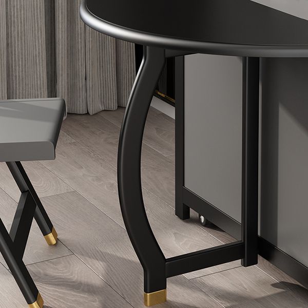 Mid-Century Modern Dining Table Round Solid Wood Drop-Leaf Dining Table for Home Use Clearhalo ' dining_table' 'Dining Tables & Seating' 'Dining Tables' 'furn' 'furn_dining_table' 'Furniture' 'furniture_dining_table' 'Kitchen & Dining Furniture' 'kitchen&dining_furn' 'kitchen' 'kitchen_dining_table' 1200x1200_ca1823d7-2ad3-4e3d-a34b-90fc6a588d0f
