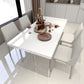 Sintered Stone Top Acrylic Base Dining Table Contemporary Rectangle Table for Home