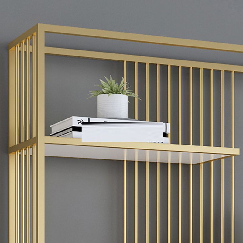 Gold and Black Etagere Book Shelf Vertical Open Home Bookshelf with 6 Shelves Clearhalo 'Bookcases' 'furn' 'furn_bookcases' 'Furniture' 'Office Furniture' 1200x1200_ca199156-61c4-4304-b1d0-7f6dcc50f8ef