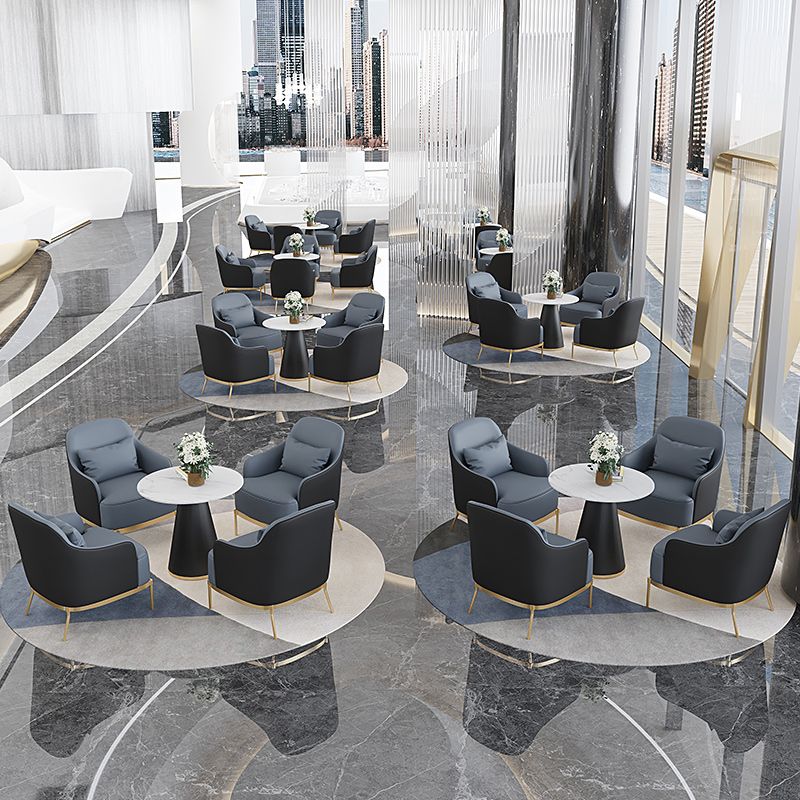 Transitional Sewn Pillow Back 4 Legs Chair Upholstered Recessed Arms Chair Clearhalo 'Accent Chairs' 'accent_chairs' 'Chairs & Seating' 'furn' 'furn_accent_chairs' 'Furniture' 'Living Room Furniture' 1200x1200_ca1b64dd-422e-4aa3-91d0-3300e7240c5b