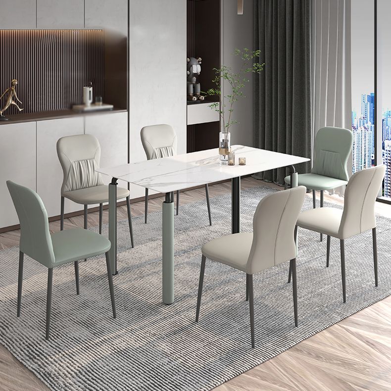 Scandinavian Style 1/2/5/7 Rectangle Dining Room Table Set for Home Use Clearhalo 'Dining Room Sets' 'Dining Tables & Seating' 'dining_room_set' 'furn' 'furn_dining_room_set' 'Furniture' 'furniture_dining_room_set' 'Kitchen & Dining Furniture' 'kitchen&dining_furn' 'kitchen' 1200x1200_ca1c8111-15bf-4b3f-92b2-cbd3d99f8ef9
