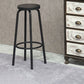Industrial Metal Counter Height Stools Armless Bar Stool in Black Clearhalo 'Bar Furniture' 'Bar Stools' 'bar_stools' 'furn' 'furn_bar_stools' 'Furniture' 'Kitchen & Dining Furniture' 1200x1200_ca1cd466-d4a2-4519-a356-13a621c50100