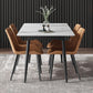 Rectangular Sintered Stone Dining Table Modern Furniture with 4 Legs for Home Clearhalo 'Dining Tables & Seating' 'Dining Tables' 'dining_table' 'furn' 'furn_dining_table' 'Furniture' 'Kitchen & Dining Furniture' 1200x1200_ca1f26ad-2750-48a5-ac36-6001154a2ce7