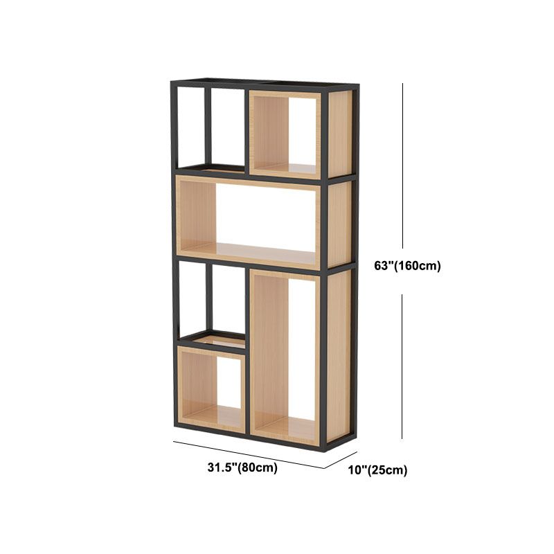 Libreria di scaffali geometrici libreria in metallo contemporaneo per ufficio