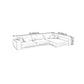 Genuine Leather Square Arm Sectional/Sofa White Sectional for Living Room Clearhalo 'furn' 'furn_sectionals' 'Furniture' 'furniture_sectionals' 'kitchen' 'kitchen_sectionals' 'Living Room Furniture' 'Sectionals' 1200x1200_ca2076a8-c6e8-403c-9286-5e455ac4b10b