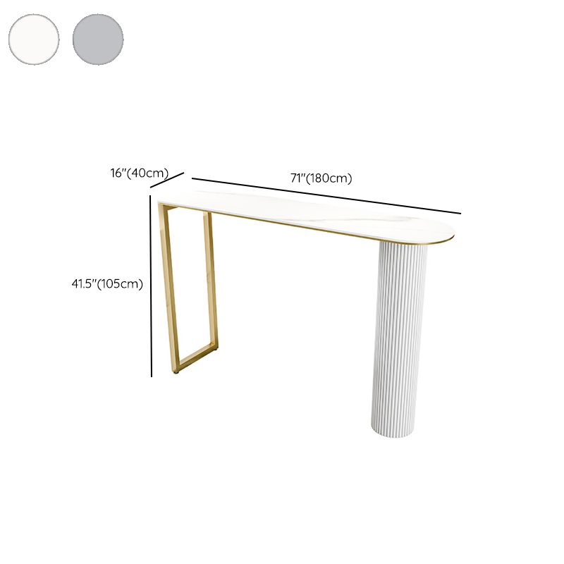 Stone Bar Table Modern Style Bistro Pub Table for Dining Room Clearhalo 'Bar Furniture' 'Bar Tables' 'bar_tables' 'furn' 'furn_bar_tables' 'Furniture' 'Kitchen & Dining Furniture' 1200x1200_ca207ff5-a628-4f4e-98e1-4448706a4afe