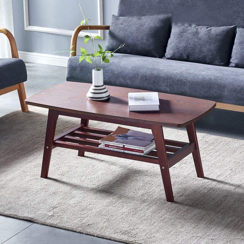 4 Legs 1 Coffee Table Modern Rectangular Solid Wood Coffee Table Clearhalo 'Coffee & Accent Tables' 'Coffee Tables' 'coffee_tables' 'furn' 'furn_coffee_tables' 'Furniture' 'Living Room Furniture' 1200x1200_ca2117f7-2253-40cd-a772-7e5e61df884a