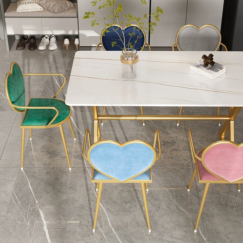 Tavolo da pranzo in pietra rettangolare casa mobili di lusso con doppio piedistallo in finitura opaca