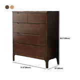 Rubberwood Accent Chest 11.81" Wide Rectangle Standard Chest with Drawers Clearhalo 'Cabinets & Chests' 'cabinets_chests' 'furn' 'furn_cabinets_chests' 'Furniture' 'Living Room Furniture' 1200x1200_ca22fbed-557c-415c-9b24-b4f39caed76e