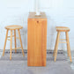 Zeitgenössischer Massivholz Barstool Coffee Shop Barhocker mit Pedal