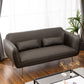 Mid-Century Modern Faux Leather Sofa 31.1" H Sloped Arm Loveseat Clearhalo 'Furniture' 'furniture_sofas' 'kitchen' 'kitchen_sofas' 'Living Room Furniture' 'Sofa' 'sofas' 1200x1200_ca2384dd-6359-4a16-beb7-c9ed49cd21d2