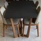 Contemporary Kitchen Dinner Table Stone Trestle Base Dining Table