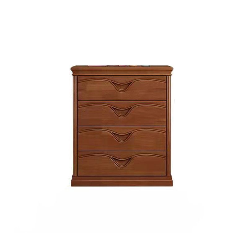 Brun 16.14 "Large Accent moderne coffre en bois avec des tiroirs
