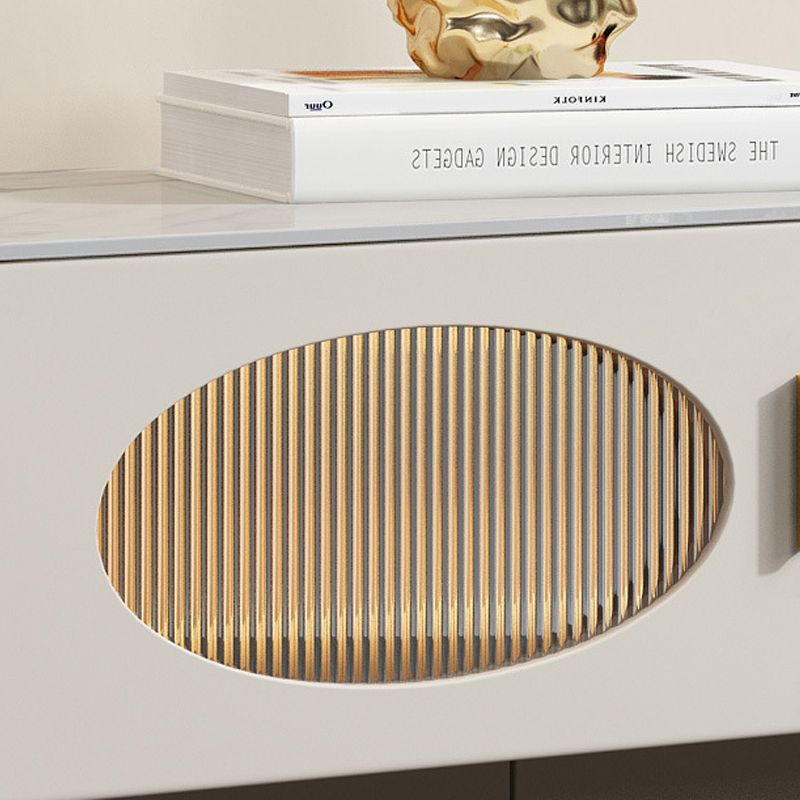 Consola moderna de Stone TV Consola White Floating TV Media para sala de estar