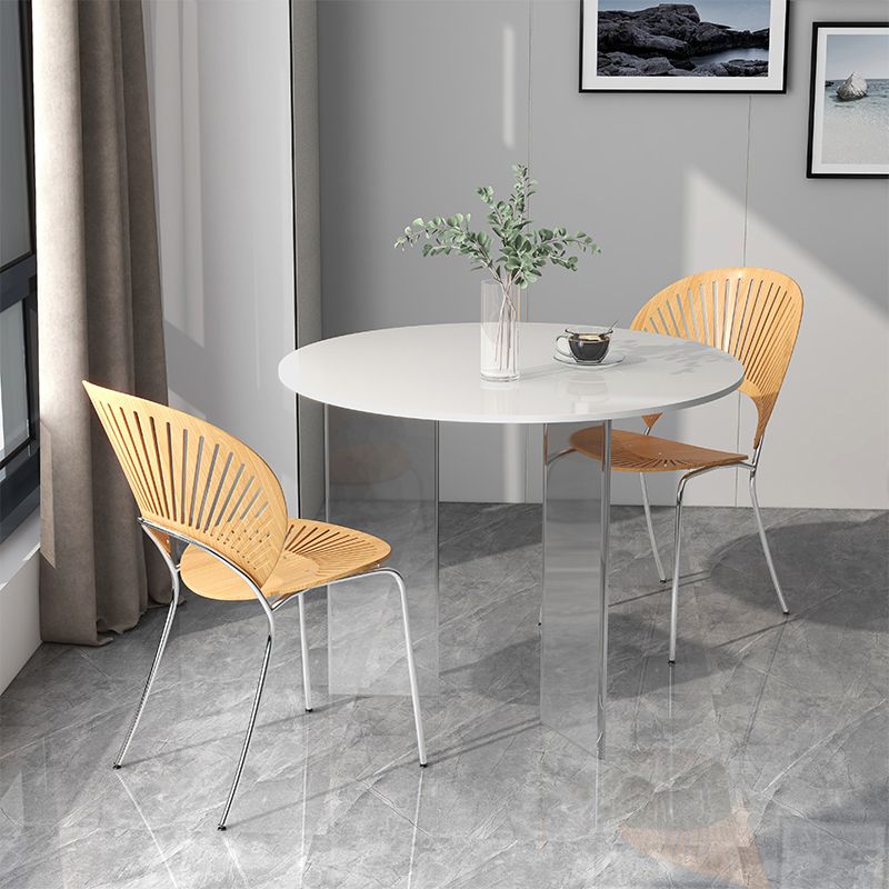 Moderne 1/2/3-delige eetset ronde stenen eettafel voor eetkamer keuken