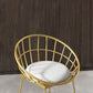 1/3/4 Pièces Industrial Round Bar Table Set Gold Iron Bistro Set avec repose-pied