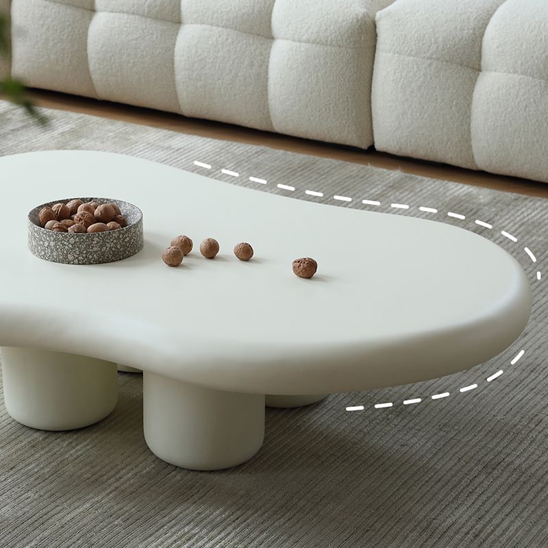 14"H Contemporary Coffee Table White Single Coffee Cocktail Table Clearhalo 'Coffee & Accent Tables' 'Coffee Tables' 'coffee_tables' 'furn' 'furn_coffee_tables' 'Furniture' 'Living Room Furniture' 1200x1200_ca2cab41-93a9-4b0c-a92c-0a6917972968
