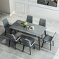 Simple Style 1/5/7 Pieces Dining Set Gray Stone Top Table Kitchen Set for Dining Room Clearhalo 'Dining Room Sets' 'Dining Tables & Seating' 'dining_room_set' 'furn' 'furn_dining_room_set' 'Furniture' 'furniture_dining_room_set' 'Kitchen & Dining Furniture' 'kitchen&dining_furn' 'kitchen' 1200x1200_ca2d0d15-fae3-42bd-a291-439eb579f35c