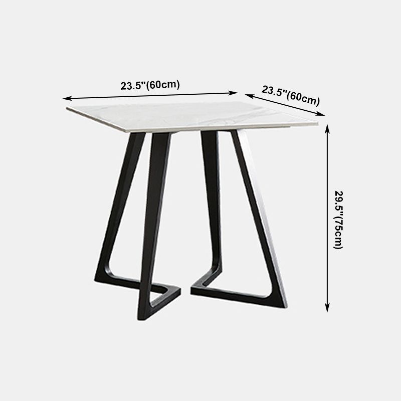 Double Pedestal Stone Table Industrial Style Dining Room Table for Home Clearhalo ' dining_table' 'Dining Tables & Seating' 'Dining Tables' 'furn' 'furn_dining_table' 'Furniture' 'furniture_dining_table' 'Kitchen & Dining Furniture' 'kitchen&dining_furn' 'kitchen' 'kitchen_dining_table' 1200x1200_ca2deae8-ac9a-40dc-b2f5-736dde02fcf9