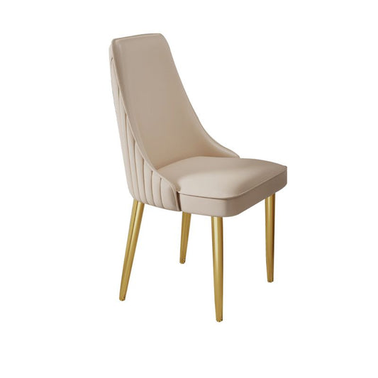 Sedia da pranzo glam da casa cucina finta sedia imbottita in pelle