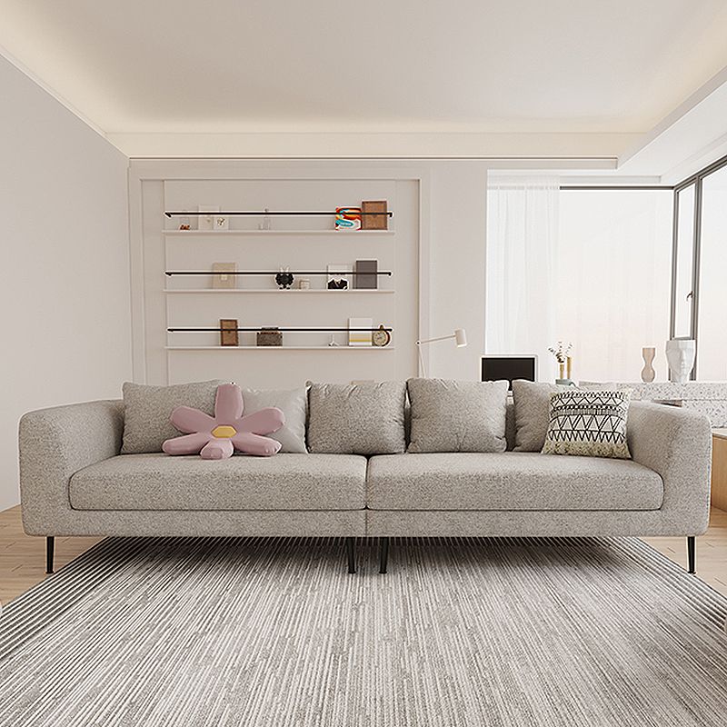 Modern Cotton Square Arm Sofa Pillow Back Settee for Living Room Clearhalo 'furn' 'furn_sofas' 'Furniture' 'furniture_sofas' 'Living Room Furniture' 'Sofa' 'sofas' 1200x1200_ca2e2ee0-e426-4c8a-9aa5-24cf1743bab0