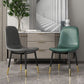 Contemporary Metal Dining Room Chair Faux Leather Dining Armless Single Chair Clearhalo ' kitchen&dining_furn' 'Dining Chairs' 'Dining Tables & Seating' 'dining_chair' 'furn' 'furn_dining_chair' 'Furniture' 'furniture_dining_chair' 'Kitchen & Dining Furniture' 'kitchen' 1200x1200_ca2ea8a5-bbd3-4882-9780-bdbe1ab7780a