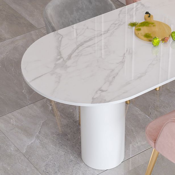 フリーフォーム焼結ストーンホワイトテーブルシンプルさ3脚のテーブル