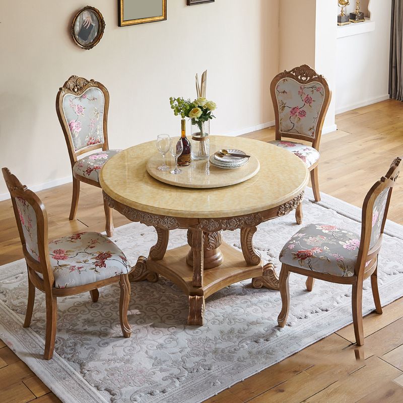 Victoria Round Table Set 1/2/5 Pieces Dining Set for Home Use Clearhalo 'Dining Room Sets' 'Dining Tables & Seating' 'dining_room_set' 'furn' 'furn_dining_room_set' 'Furniture' 'Kitchen & Dining Furniture' 1200x1200_ca3124aa-ab71-4f0e-a67a-ef64c7394aa5
