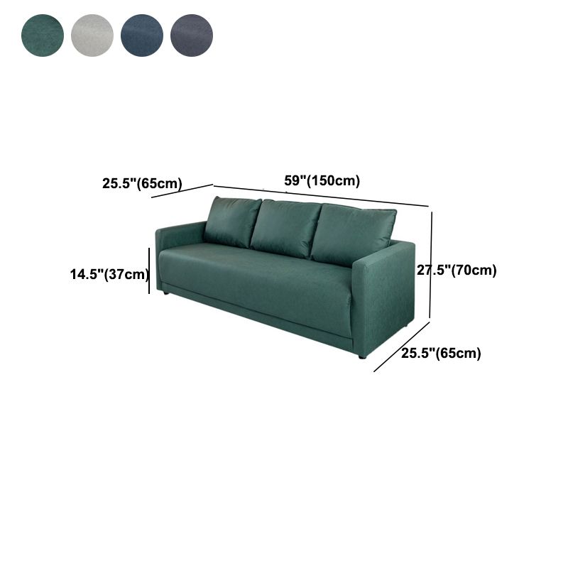 Standard Square Arm Sofa 25.59" D x 27.55" H Sofa for Living Room Clearhalo 'furn' 'furn_sofas' 'Furniture' 'furniture_sofas' 'Living Room Furniture' 'Sofa' 'sofas' 1200x1200_ca321e39-3869-4b70-bb57-ba728ca58f7e