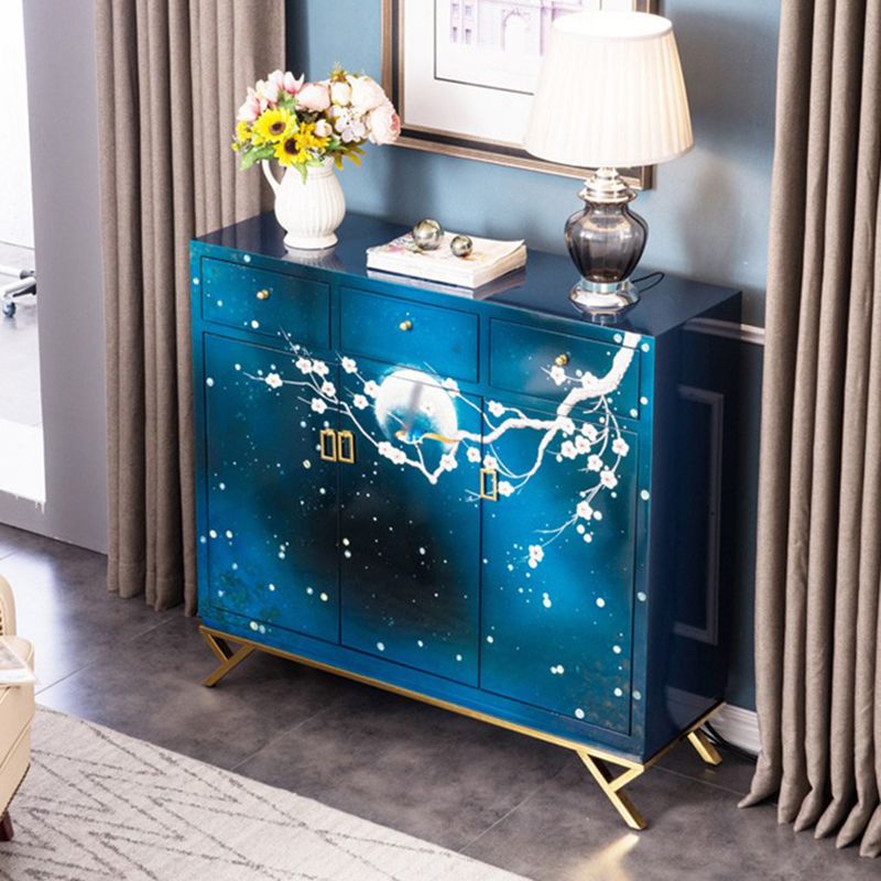 Glam Birch Birch Sideboard Credenza per scaffalature regolabili con cassetto per soggiorno