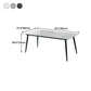 Stone Top Dining Table Traditional Luxury Table with 4 Black Legs Clearhalo 'Dining Tables & Seating' 'Dining Tables' 'dining_table' 'furn' 'furn_dining_table' 'Furniture' 'furniture_dining_table' 'Kitchen & Dining Furniture' 'kitchen' 'kitchen_dining_table' 1200x1200_ca32655f-84f0-4989-88b6-670ac851109b