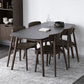 Stone Top Dining Table Mid-Century Modern Dining Table with 4 Brown Legs Clearhalo 'Dining Tables & Seating' 'Dining Tables' 'dining_table' 'Furniture' 'furniture_dining_table' 'Kitchen & Dining Furniture' 'kitchen' 'kitchen_dining_table' 1200x1200_ca369fe7-9e26-415e-a2c9-1c47334e7279