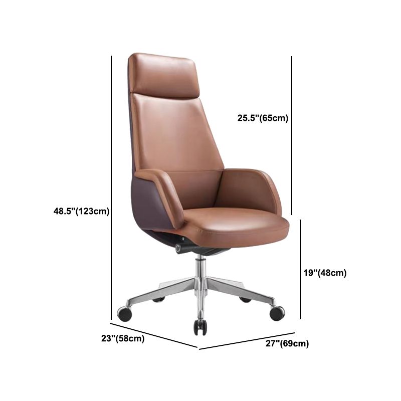 Zeitgenössischer Kunstleder Ergonomischer Stuhl High Back Conference Stuhl