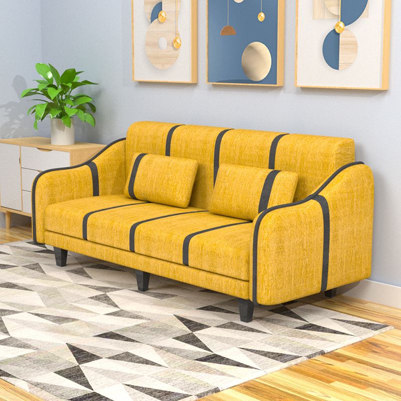 Modern Convertible Sofa Fabric Single Cushion Seat Sofa for Living Room Clearhalo 'Furniture' 'furniture_sofas' 'kitchen' 'kitchen_sofas' 'Living Room Furniture' 'Sofa' 'sofas' 1200x1200_ca36fa34-ee2e-4373-a93a-8aec82d5c644
